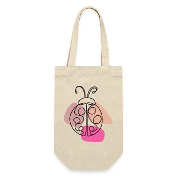 Lineart Ladybug Design - Gift Bag for Bottles - nature - Front