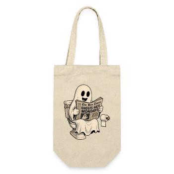 Ghost Hates Montage Halloween Humor T-Shirt Decal - Gift Bag for Bottles - nature - Front