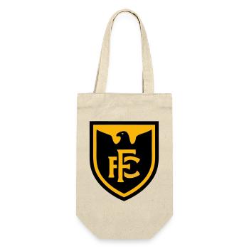 Adler FC Fussball Wappen Logo - Geschenkbeutel für Flaschen - Natur - Vorne