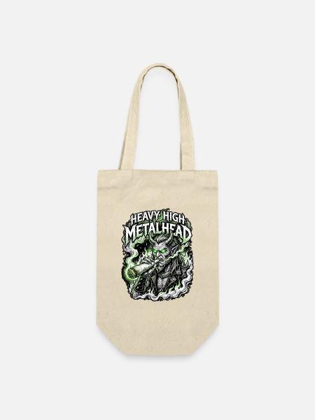 Heavy Metal Cannabis Dämon - Geschenkbeutel für Flaschen - Natur