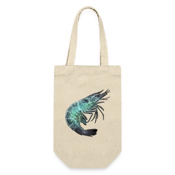 Röntgen Garnele Seafood - Geschenkbeutel für Flaschen - Natur - Vorne