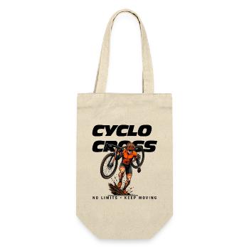 Cyclocross No Limits - Keep Moving Fahrrad T-Shirt - Geschenkbeutel für Flaschen - Natur - Vorne