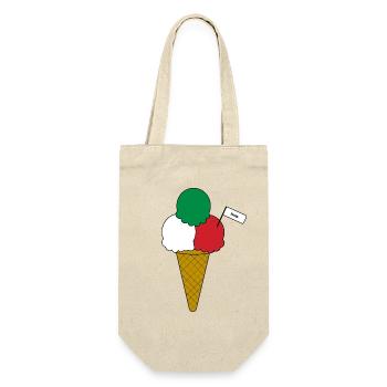 Italy Flag Eiscreme cream - Geschenkbeutel für Flaschen - Natur - Vorne