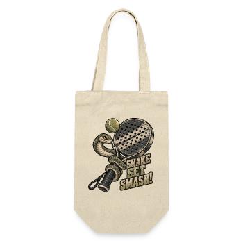 Schlangen-Set Smash-Pickleball - Geschenkbeutel für Flaschen - Natur - Vorne