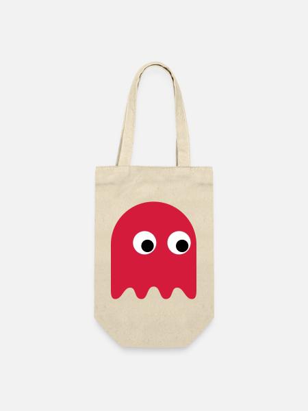 Game Classics Ghost - Geschenkbeutel für Flaschen - Natur