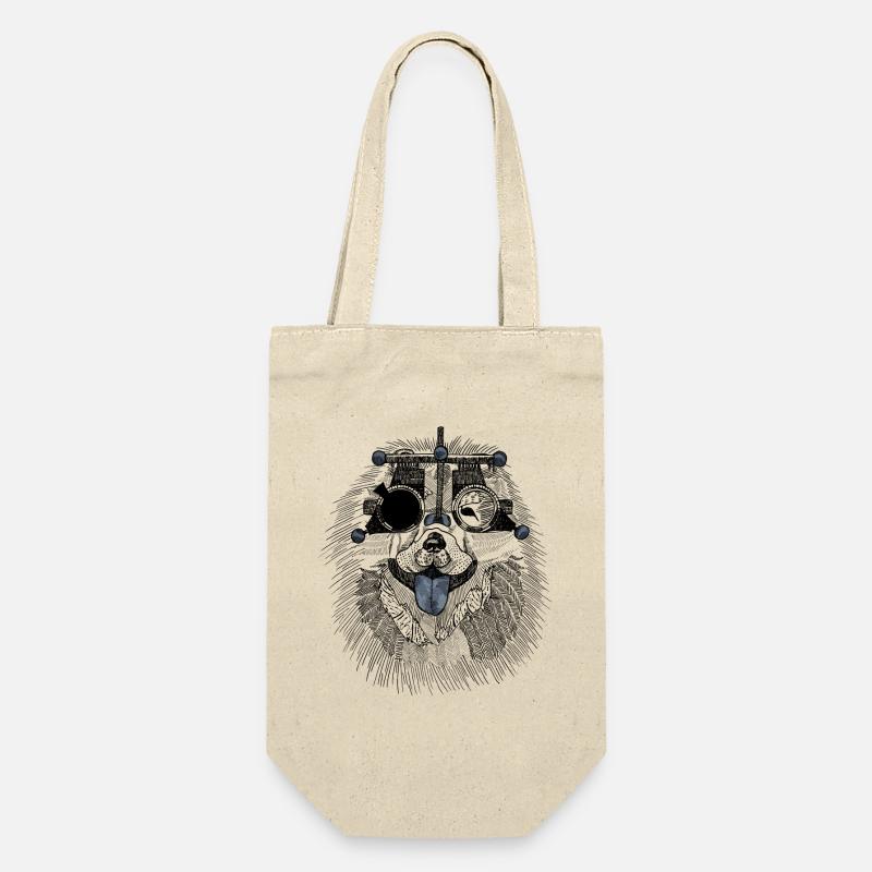 Chien optométriste avec lunettes d'essai - Sac à bouteille - nature