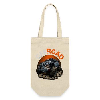 Offroad-Fahrzeug - Geschenkbeutel für Flaschen - Natur - Vorne
