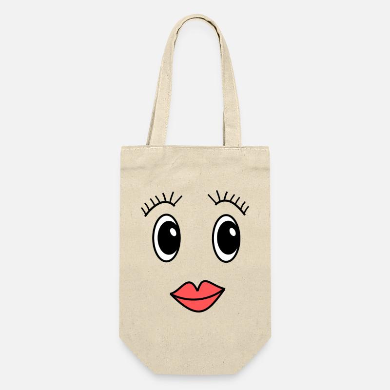 Visage - Sac à bouteille - nature