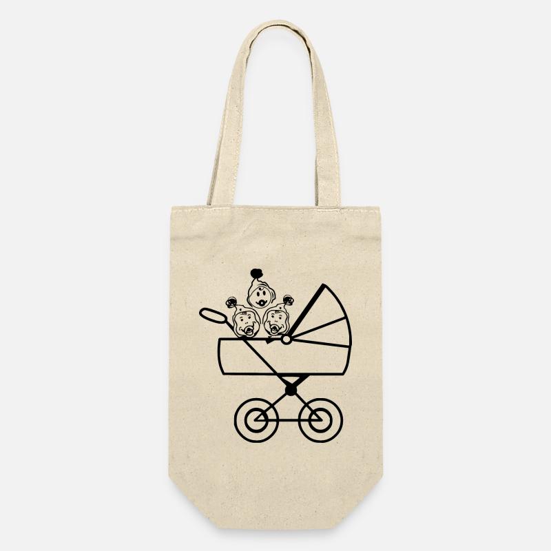 Triplés Bébés - Sac à bouteille - nature