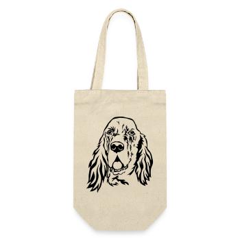 Tête de setter anglais - Sac à bouteille - nature - Devant
