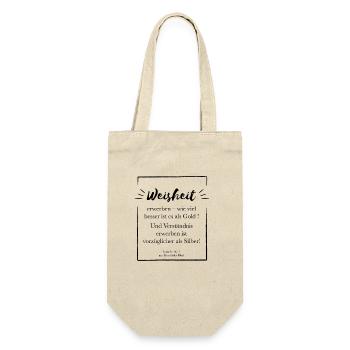 Acquiring wisdom is better - Gift Bag for Bottles - nature - Front