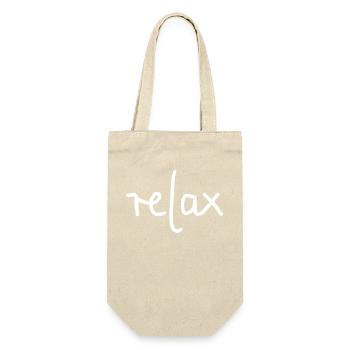 relax 1 - Geschenkbeutel für Flaschen - Natur - Vorne