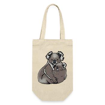 Koala - Mom with Baby - Gift Bag for Bottles - nature - Front