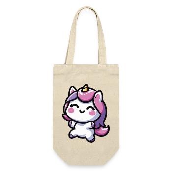 adorable conception de licorne kawaii - Sac à bouteille - nature - Devant
