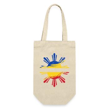 Drapeau philippin des Philippines Pride I Cadeau - Sac à bouteille - nature - Devant