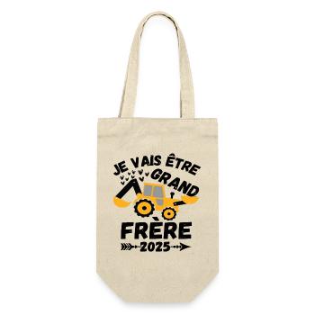 Je vais être grand frère 2025 annonce naissance - Sac à bouteille - nature - Devant