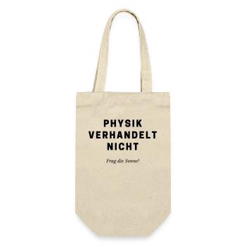Physik verhandelt nicht - Geschenkbeutel für Flaschen - Natur - Vorne