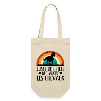 Juste Une Fille Qui Adore Les Chevaux Équitation - Sac à bouteille - nature - Devant