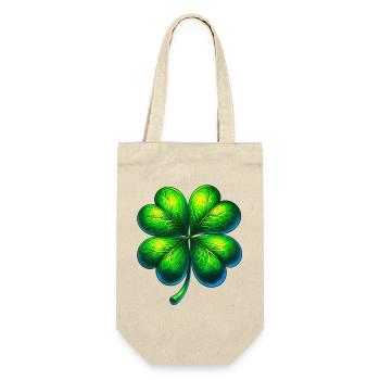 Trèfle à quatre feuilles - Sac à bouteille - nature - Devant