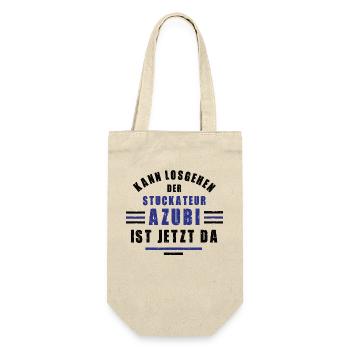 Azubi Stuckateur Lehre Ausbildung Stukkateur Lehre - Geschenkbeutel für Flaschen - Natur - Vorne