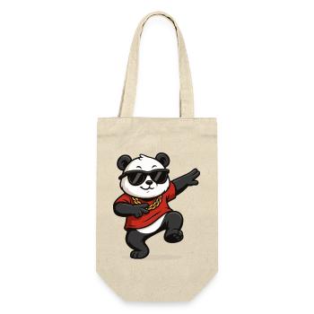 Panda Comic Dance - Gift Bag for Bottles - nature - Front