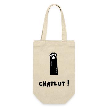 Le chat qui dit Chatlut - Sac à bouteille - nature - Devant