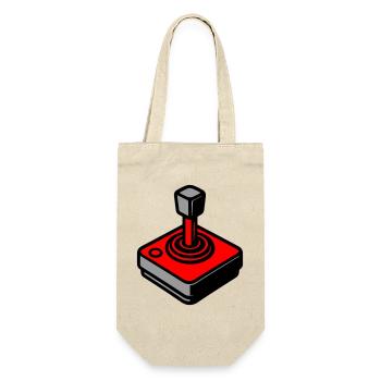 Retro Joystick Gamer - Gift Bag for Bottles - nature - Front