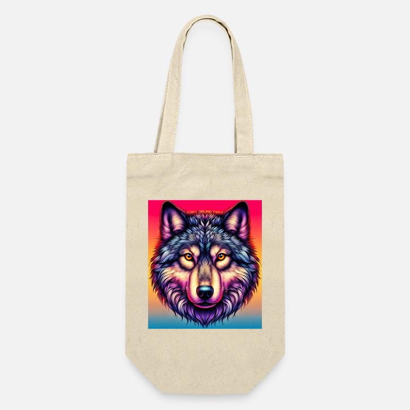 Loup - Sac à bouteille - nature