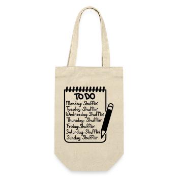 Every Day I'm Shufflin' – Party Electro Club - Gift Bag for Bottles - nature - Front
