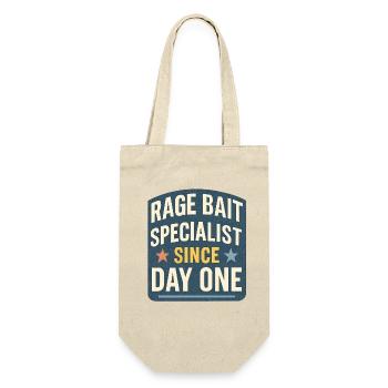 Rage Bait Specialist Since Day One, Funny Saying  - Gift Bag for Bottles - nature - Front