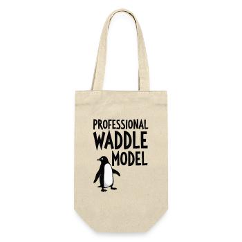 Professional Waddle Model  - Geschenkbeutel für Flaschen - Natur - Vorne