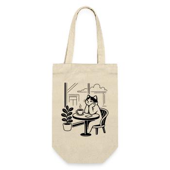 Café des chats attentionné - Sac à bouteille - nature - Devant