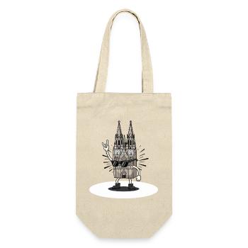 Carnival Rock Cologne Gift Alaaf - Gift Bag for Bottles - nature - Front