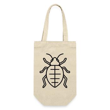 Blattlaus - Geschenkbeutel für Flaschen - Natur - Vorne