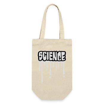 Science Wissenschaft Statement Nerd Bildung Spruch - Geschenkbeutel für Flaschen - Natur - Vorne