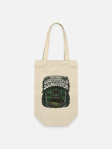 Soundsystem Is The Only Good - Geschenkbeutel für Flaschen - Natur