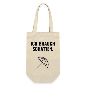 Ich brauch Schatten. - Geschenkbeutel für Flaschen - Natur - Vorne