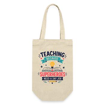 Funny Teacher Appreciation - Gift Bag for Bottles - nature - Front