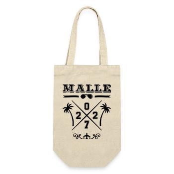 Malle 2027 - Geschenkbeutel für Flaschen - Natur - Vorne