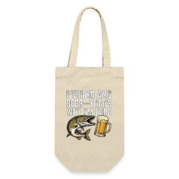 Fishing And Beer - Gift Bag for Bottles - nature - Front