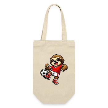 Un joli paresseux jouant au football - Sac à bouteille - nature - Devant