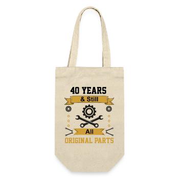 Immer noch alle Originalteile - Geschenkbeutel für Flaschen - Natur - Vorne