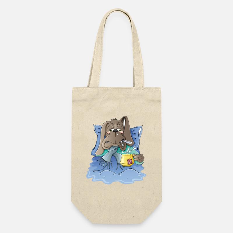 Hundeelend - Geschenkbeutel für Flaschen - Natur