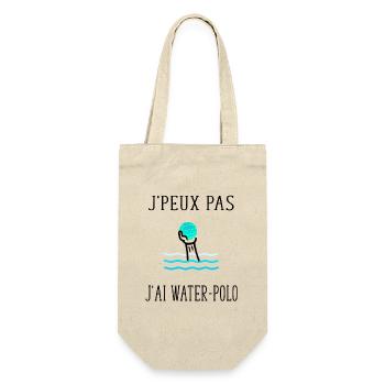 j' peux pas j'ai water-polo - Sac à bouteille - nature - Devant
