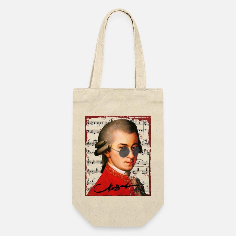 Wolfgang Amadeus Mozart - Gift Bag for Bottles - nature