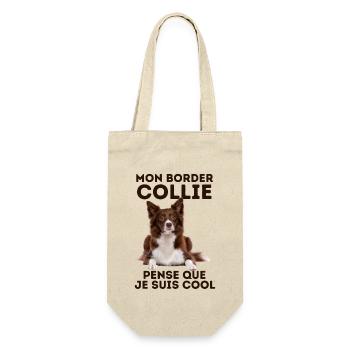 mon border collie pense que je suis cool 4 - Sac à bouteille - nature - Devant