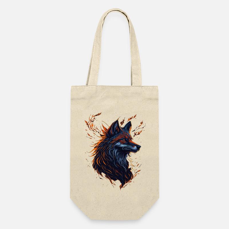 wolf artwork - Sac à bouteille - nature