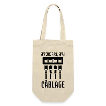 Câblage réseau informatique - Sac à bouteille - nature - Devant
