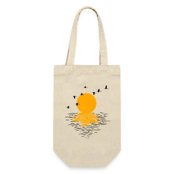 Wild Geese Cranes Spring - Gift Bag for Bottles - nature - Front