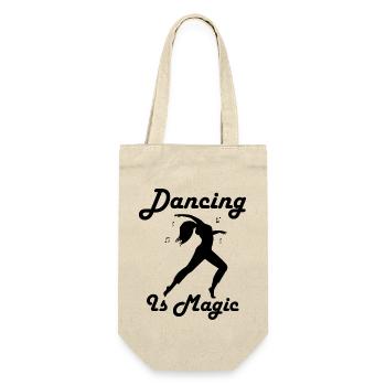 Dancing Dance Music - Geschenkbeutel für Flaschen - Natur - Vorne